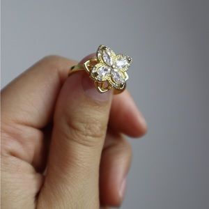 Faux Diamond Fidget Ring